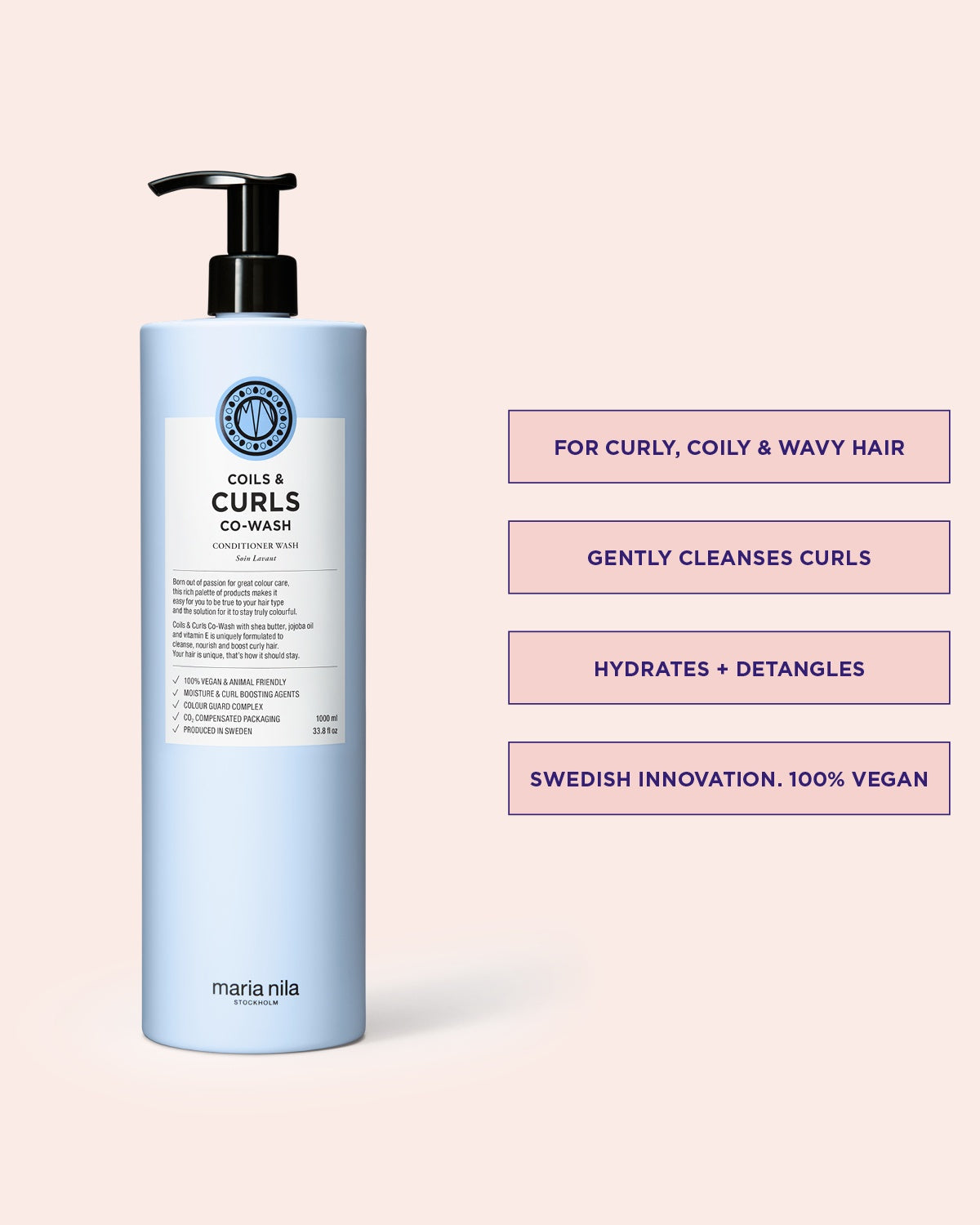 Coils &amp; Curls Co-Wash 1000ml